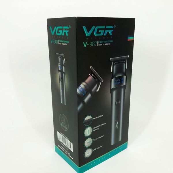 Професійна машинка для стрижки волосся акумуляторна VGR Voyager Hair Clipper V-987 ws78575 фото