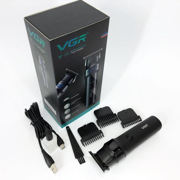Професійна машинка для стрижки волосся акумуляторна VGR Voyager Hair Clipper V-987 ws78575 фото
