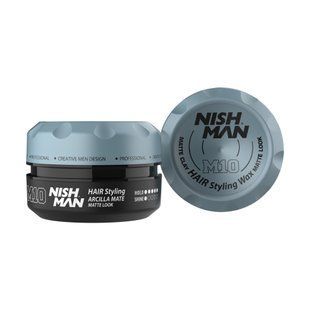 Матова глина для укладання волосся Nishman Hair Styling Matte Wax M10 Matte Look 150 мл 8682035087991 фото