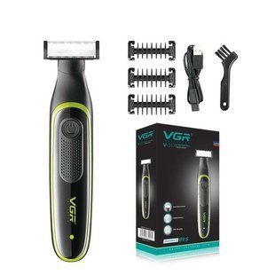 Мужской аккумуляторный триммер для бороды и усов VGR V-017 станок для влажного и сухого бритья ws49433 фото