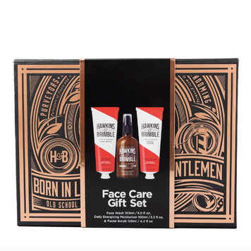 Подарочный бокс Hawkins&Brimble Face Gift box (daily moisturiser + facial scrub + face wash) 4129237 фото