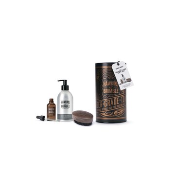 Набор для бороды Hawkins & Brimble Beard Gift Set (Eco-Refillable Beard Shampoo, Oil & Brush) 2251363647014 фото