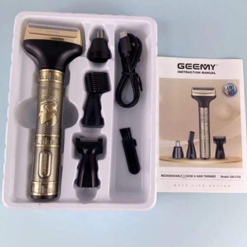 Мужской набор Geemy GM-3158, Триммер беспроводной, Машинка мужская для бритья, Бритва триммер для бороды ws52256 фото