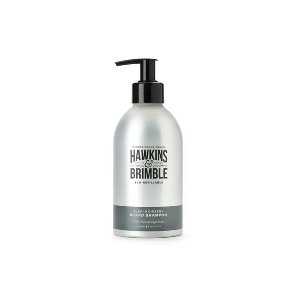 Набір для бороди Hawkins & Brimble Beard Gift Set (Eco-Refillable Beard Shampoo, Oil & Brush) 2251363647014 фото