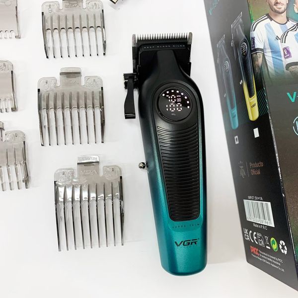 Аккумуляторная машинка для стрижки VGR V-196 GREEN ws93927 фото