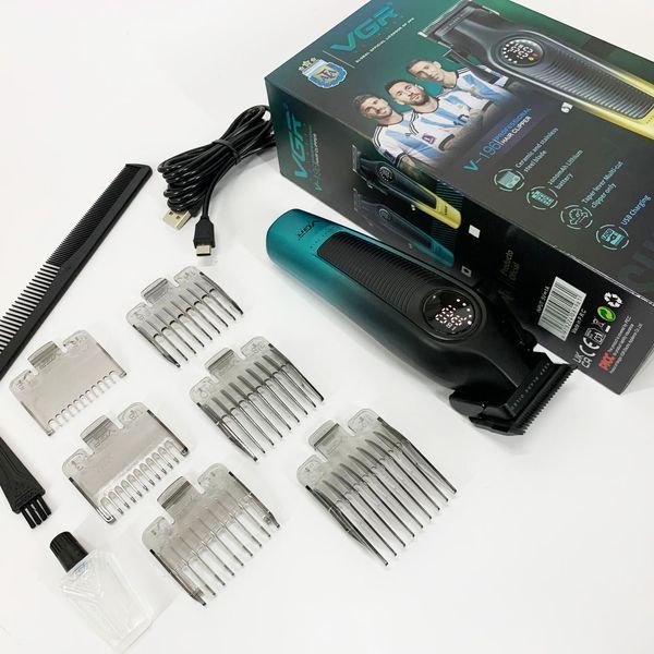 Аккумуляторная машинка для стрижки VGR V-196 GREEN ws93927 фото