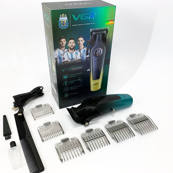 Аккумуляторная машинка для стрижки VGR V-196 GREEN ws93927 фото
