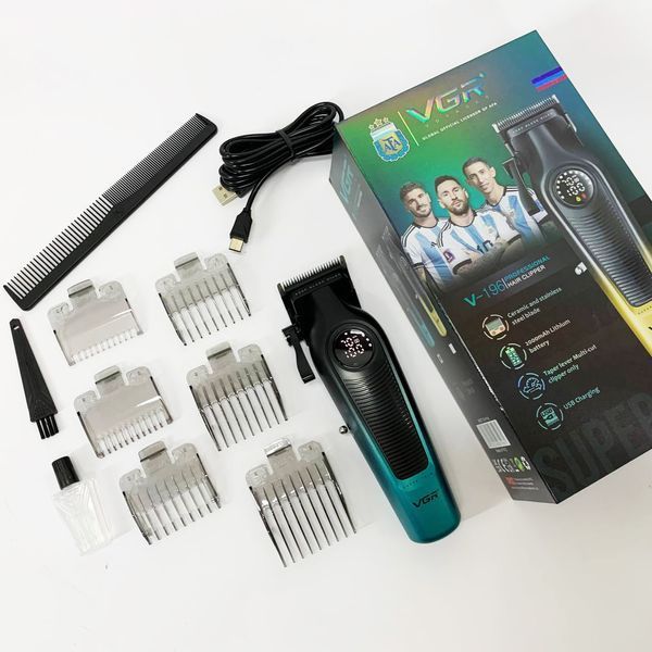 Аккумуляторная машинка для стрижки VGR V-196 GREEN ws93927 фото