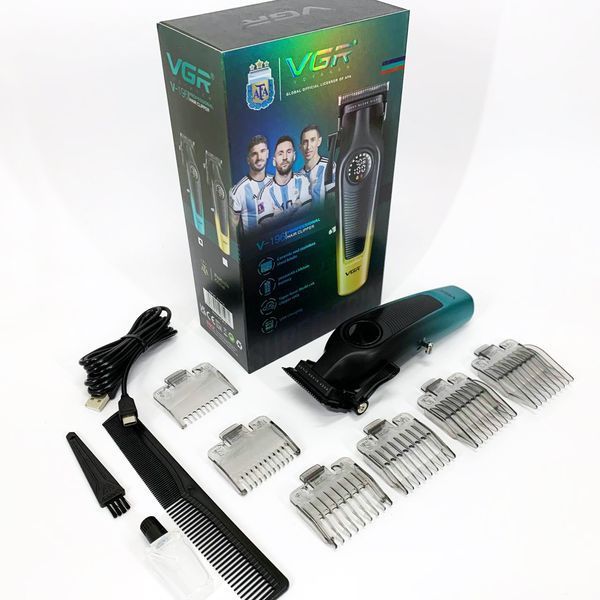 Аккумуляторная машинка для стрижки VGR V-196 GREEN ws93927 фото