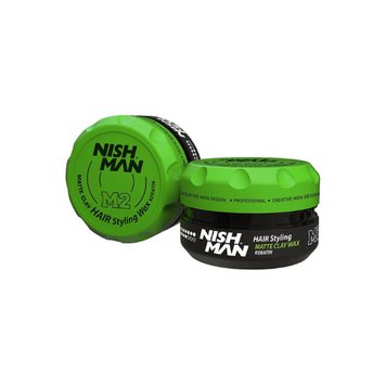 Глина для укладання волосся Nishman Hair Matte Clay M2 100ml 8682035081067 фото