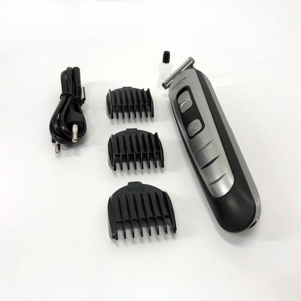Машинка для стрижки волосся Gemei GM-6113 акумуляторна, Практична машинка для стрижки. Колір: чорний ws43886 фото