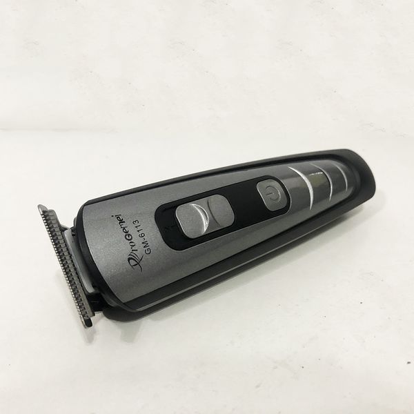 Машинка для стрижки волосся Gemei GM-6113 акумуляторна, Практична машинка для стрижки. Колір: чорний ws43886 фото