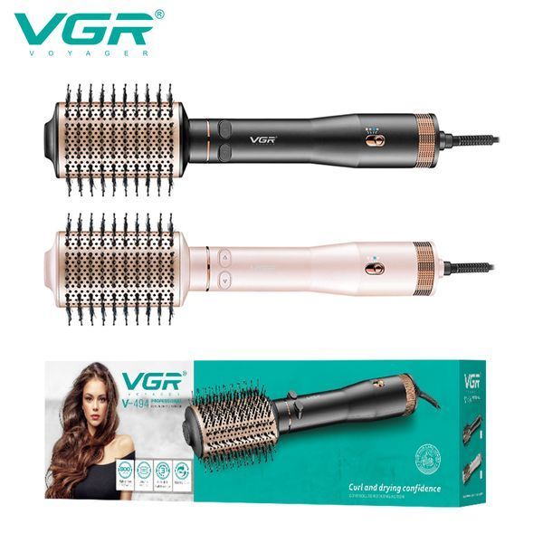 Фен-браш Стайлер для волос VGR Voyager Hot Air Brush V-494 2200 Вт, черный ws31984-1 фото