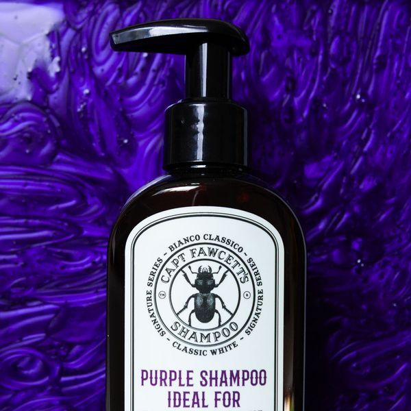 Чоловічий шампунь анти-жовтий Captain Fawcett Bianco Classico Purple Shampoo 250 мл F5003 фото