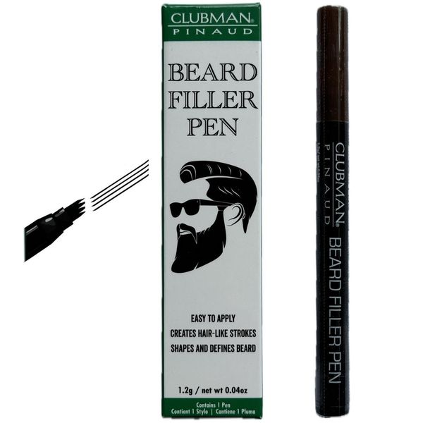 Карандаш для бороды CLUBMAN PINAUD BEARD FILLER PEN Black 1.2g 37214 фото