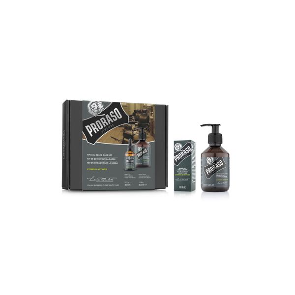 Набор для бороды Proraso Duo Pack Oil + Shampoo Cypress & Vetyver 8004395007479 фото