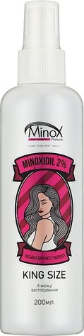 Лосьйон-спрей для росту волосся та бороди Minox King Size, міноксиділ 2% - 200 мл 480146410374 фото