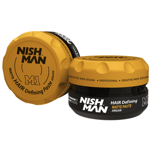 Матова паста для укладання волосся Nishman Defining Matte Paste Argan M1 100 мл 8682035081074 фото