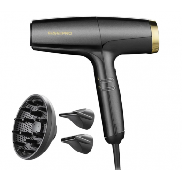 Професійний фен для волосся BaByliss PRO Falco Grey&Gold 2000 Вт BAB8550E фото