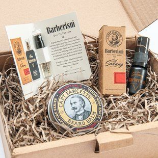 Набір олійка, бальзам і парфум Captain Fawcett Barberism Beard Oil (10ml) & Beard Balm (60ml) & EDP (2ml) Gift Set F7003 фото