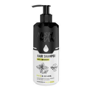 Чоловічий шампунь проти лупи Nishman Anti Dandruff Shampoo 480 мл 8684736671813 фото