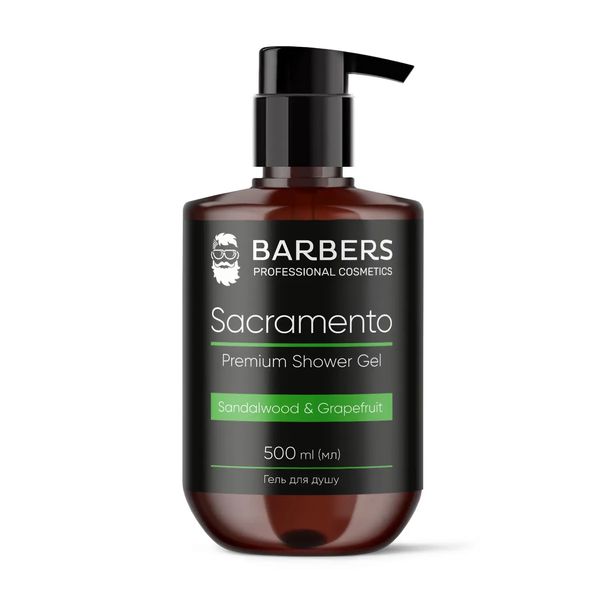 Гель для душу Barbers Sacramento 500 мл 735013 фото