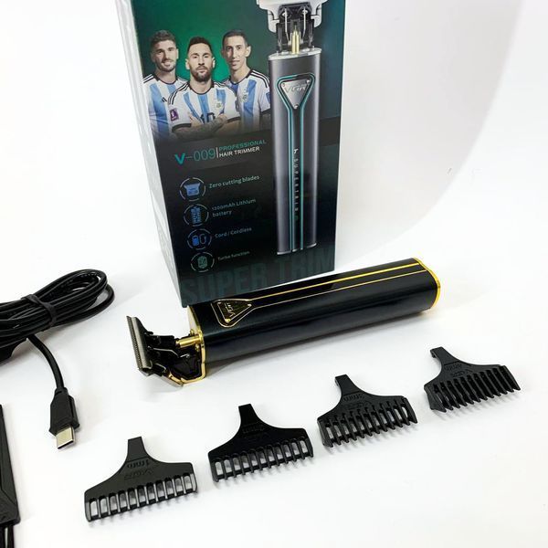 Профессиональная аккумуляторная машинка для стрижки VGR V-009 триммер для бороды и усов. Цвет: золотой ws45797 фото