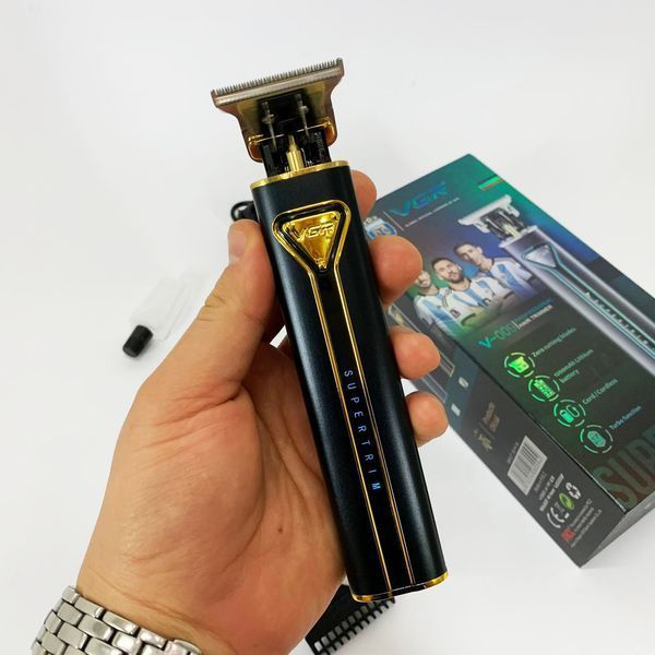 Профессиональная аккумуляторная машинка для стрижки VGR V-009 триммер для бороды и усов. Цвет: золотой ws45797 фото