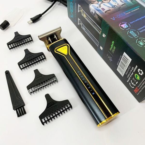 Профессиональная аккумуляторная машинка для стрижки VGR V-009 триммер для бороды и усов. Цвет: золотой ws45797 фото