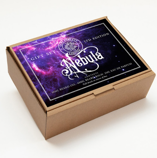 Набір олія, бальзам для бороди і парфум Captain Fawcett Nebula Beard oil (10ml) & Nebula Beard Balm (60ml) & EDP (2m) F7022 фото
