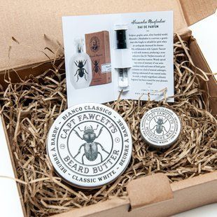 Подарунковий набір Captain Fawcett Bianco Classico Beard Butter (80ml) Bianco Classico Moustache Wax (15ml) & EDP (2ml) Gift Set F7021 фото