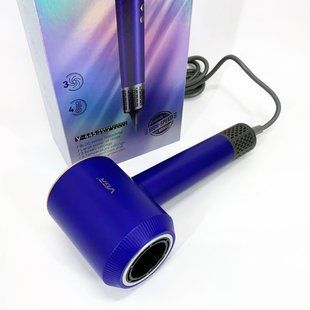 Фен профессиональный VGR V-445 BLUE, 3 уровня обдува, 4 уровня температуры, 1600 Вт ws28737 фото