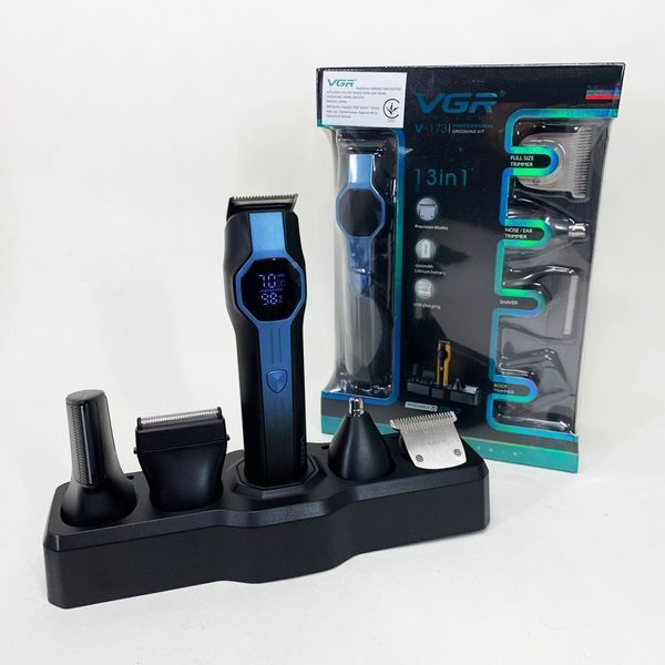 Набор для стрижки VGR V-173 BLUE 13 в 1 ws56976-1 фото