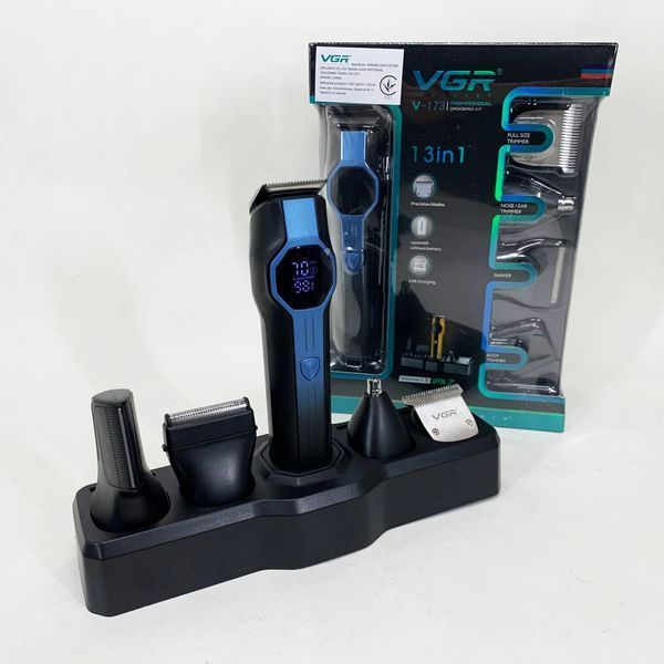 Набор для стрижки VGR V-173 BLUE 13 в 1 ws56976-1 фото