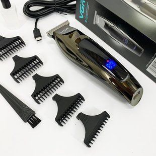 Машинка для стрижки волос VGR V-070 Триммер аккумуляторный с USB и индикатором зарядки ws88357-1 фото