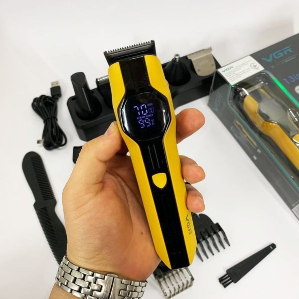 Набір для стрижки VGR V-173 YELLOW 13 в 1 ws56976 фото