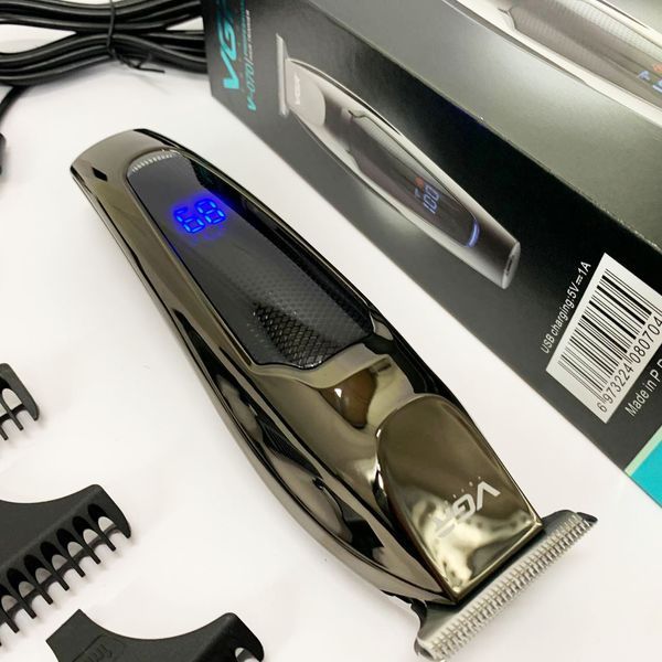 Машинка для стрижки волосся VGR V-070 Тример акумуляторний з USB та індикатором зарядки ws88357-1 фото