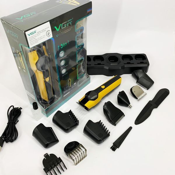 Набір для стрижки VGR V-173 YELLOW 13 в 1 ws56976 фото