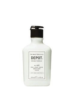Флюїд до та після гоління Depot 402 Pre&Post Shave Emollient Fluid 100 мл 060949 фото