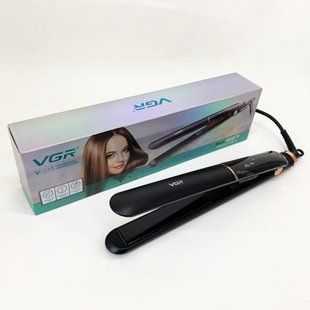 Утюжок для волос VGR V-515 BLACK с ЖК-дисплеем керамический стайлер для выравнивания волос и завивки ws81679-1 фото