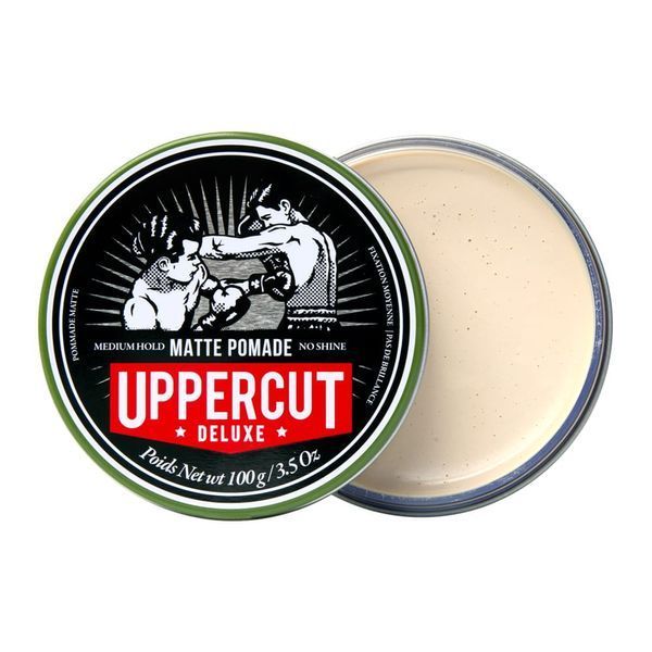 Матовая помада для укладки волос Uppercut Deluxe Matt Pomade Barber Tin 300 г 817891025520 фото