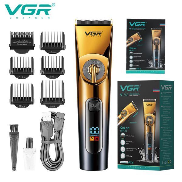 Профессиональный триммер для стрижки волос, бороды и усов VGR Voyager Hair Trimmer V-663 ws72483 фото
