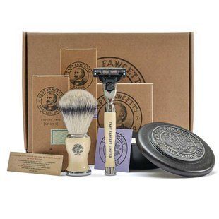 Подарунковий набір для гоління Captain Fawcett Shave Brush, Razor & Soap Gift Set F6707 фото