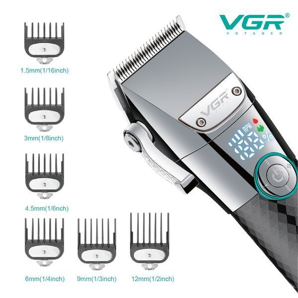 Профессиональный триммер для стрижки волос, бороды и усов VGR Voyager Hair Trimmer V-682 ws11215 фото