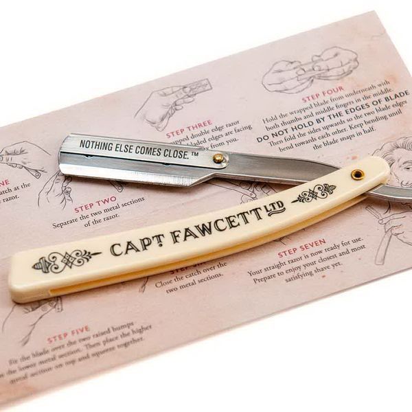 Бритва для гоління в коробці Captain Fawcett Disposable Blade Straight Razor F5558 фото