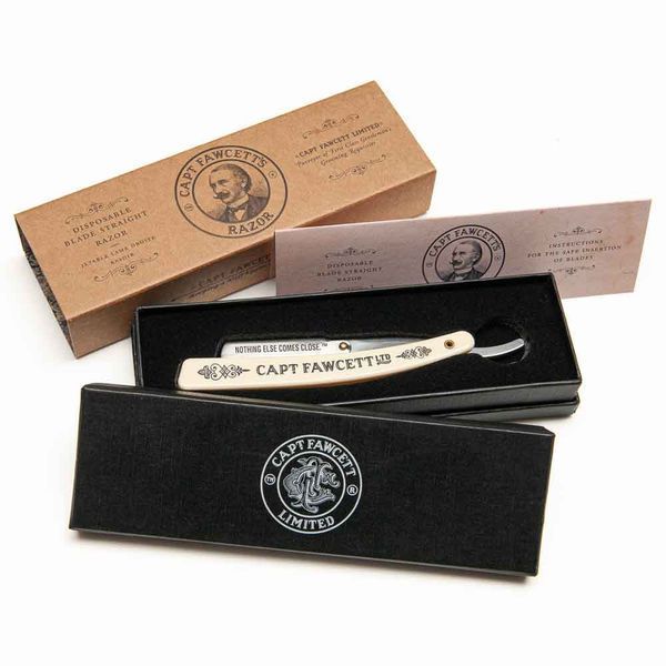 Бритва для бритья опасна Captain Fawcett Disposable Blade Straight Razor F5558 фото