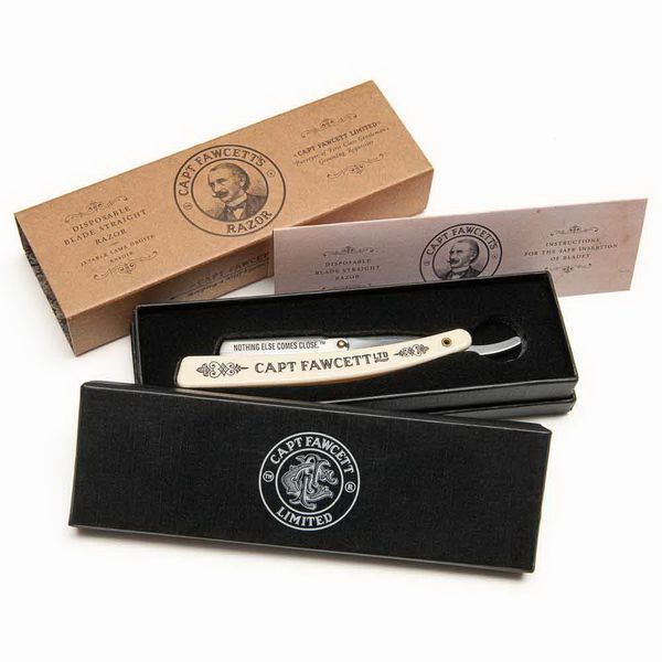 Бритва для гоління в коробці Captain Fawcett Disposable Blade Straight Razor F5558 фото