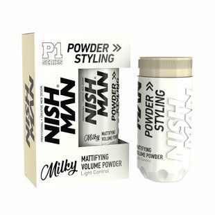 Пудра для укладання волосся Nishman Matte Finish Volume Powder P1 Milky 20 г 8684736671004 фото