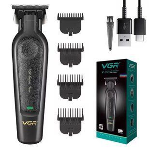 Аккумуляторная машинка для стрижки VGR V-995 + 4 насадки, 2000 мАч, USB ws71627-1 фото