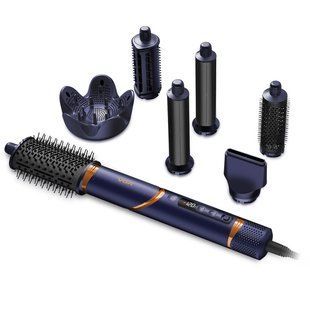 Фен-стайлер для волос 7в1 VGR V-477DARK Blue Professional 1400 Вт 7 насадок ws29171 фото